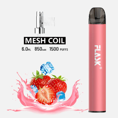F900 P6 Smooth Air Flow یکبار مصرف Vape Pen 1500puffs سیم پیچ