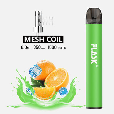 F900 P6 Smooth Air Flow یکبار مصرف Vape Pen 1500puffs سیم پیچ