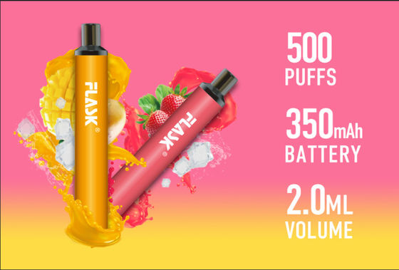 سیگار یکبار مصرف 2 میلی لیتر سیگار مایع الکترونیکی 350mah قابل شارژ Pod Vape