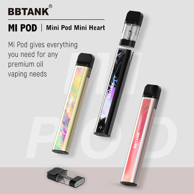 2021 یکبار مصرف CBD/THC Vape Pod BBTANK Mi POD Colorful Custom logo و بسته بندی کارتریج های قابل تعویض سرامیک کویل