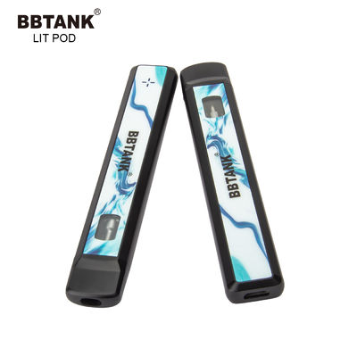 سرامیک کویل سرامیکی یکبار مصرف Vape Pen یکبار مصرف 530 میلی آمپر ساعتی Slim Delta 10