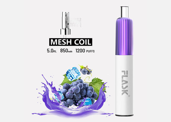 طعم 5ml 1200 Puffs Vape Pod Systems یکبار مصرف ROHS تأیید شده است