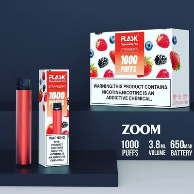 ZOOM دستگاه های دفع Vapepen پایداری با کیفیت بالا 1000puffs 650mah 304 فولاد ضد زنگ