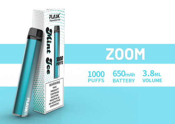 ZOOM Disposol Vapepen تضمین کیفیت عرضه فراوان 650mah 3.8ml آب 1000puffs
