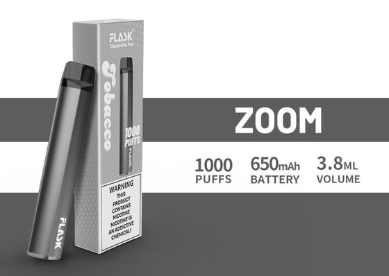 ZOOM Disposol Vapepen تضمین کیفیت عرضه فراوان 650mah 3.8ml آب 1000puffs