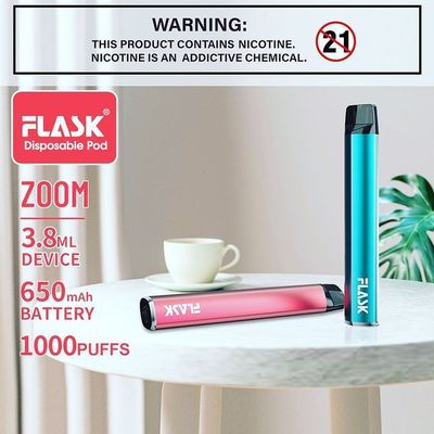 ZOOM یکبار مصرف Vapepen vapenation 1000puffs 650Mah Cotton Organic