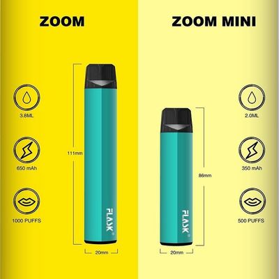 ZOOM یکبار مصرف Vapepen vapenation 1000puffs 650Mah Cotton Organic