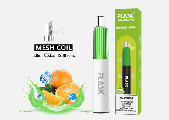 OEM 304SS 5g سیستم های قلم بخار یکبار مصرف طعم دهنده