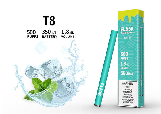 قلم بخور طعم دهنده 1.8ML ، سیگار الکترونیکی یکبار مصرف 500 پفک