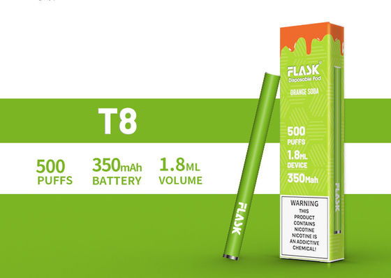 عمده فروشی 500 پفک 12 طعم دهنده کافئین / انرژی Vape Stick نیکسالت یکبار مصرف سیگار الکترونیکی