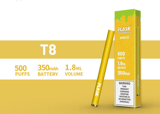 عمده فروشی 500 پفک 12 طعم دهنده کافئین / انرژی Vape Stick نیکسالت یکبار مصرف سیگار الکترونیکی