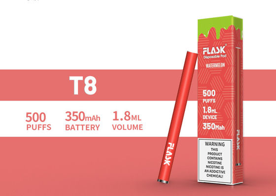 عمده فروشی 500 پفک 12 طعم دهنده کافئین / انرژی Vape Stick نیکسالت یکبار مصرف سیگار الکترونیکی