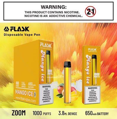ZOOM دستگاه های دفع Vapepen پایداری و بهترین کیفیت 1000puffs 650mah 3.8ml مایع