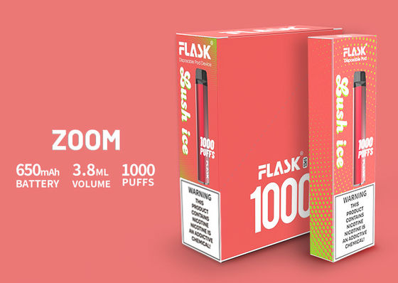 3.8ml بخار سیگار الکترونیکی ، 1000puffs Vape Starter Kits