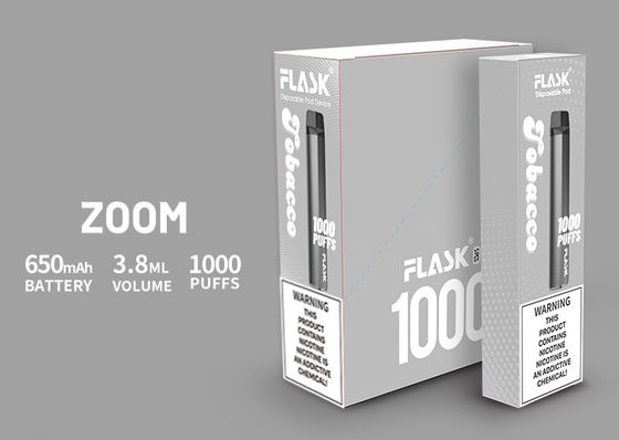 3.8ml بخار سیگار الکترونیکی ، 1000puffs Vape Starter Kits