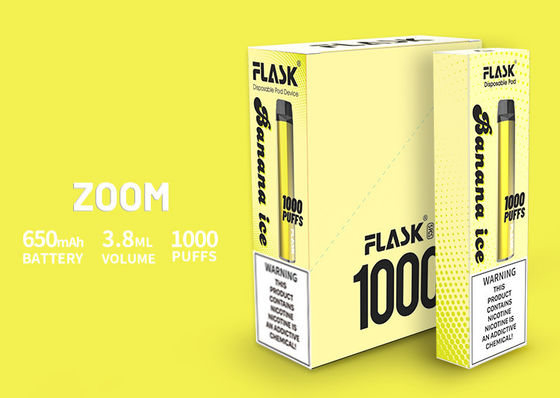 دستگاه های دفع ZOOM عملکرد پایدار Vapepen Germany ساخته شده از دهان کامپیوتر PC 650mah 3.8ml 1000puffs