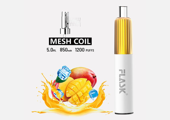 3.7V 5ml یکبار مصرف Pod Vaporizer E Cig Starter Kits With Mesh Coil