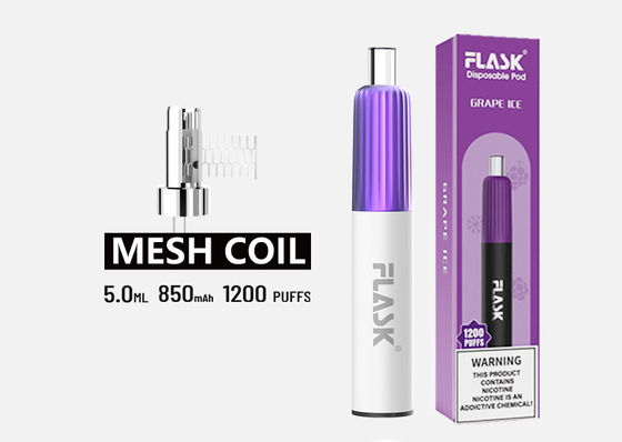 قلم بخور با طعم CE 304SS ، چوب Vape یکبار مصرف 1200 پفک