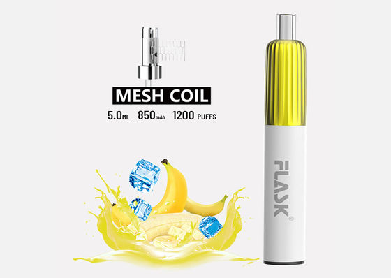 850mAh 2 Nic نمک نیکوتین Vaporizer Pen Mesh Coil Vape Pre Pods