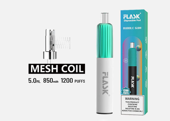 قلم بخور 5g طعم دار ، OEM قابل حمل Pod Vape غیر قابل شارژ