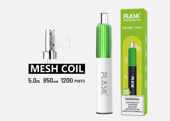 ODM 5ml Dual Flavor یکبار مصرف Vape Pod گواهینامه ROHS