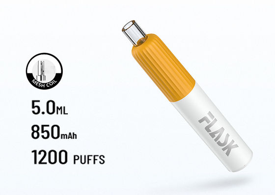 1200 Puffs 5.0ml نیکوتین دستگاه یکبار مصرف الکترونیکی سیگار کشیدن سیگار