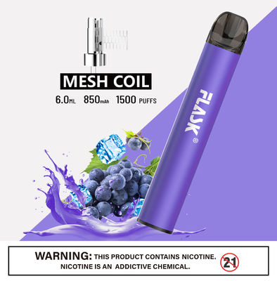Mesh Coil 850mAh Healthy E Cig Pretty Slim Vaporizer Pen CE تأیید شده است
