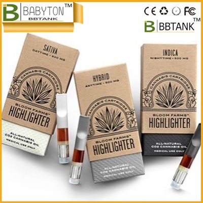 FCC Handmade CMYK بسته بندی جعبه های بسته بندی برای CBD Vape Pen