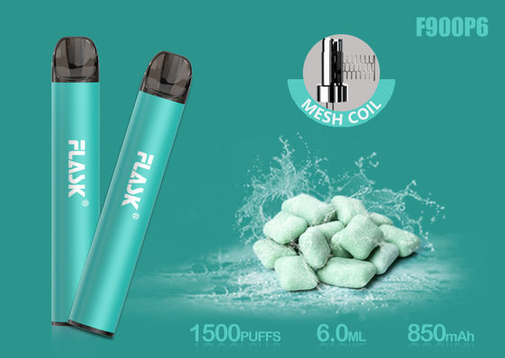 کارتریج روغن شیشه ای نیکوسالت 5٪ 1500puffs 6.0ml با سیم پیچ