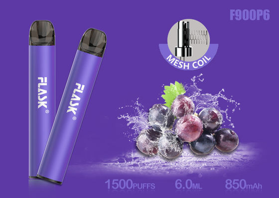 کارتریج روغن شیشه ای نیکوسالت 5٪ 1500puffs 6.0ml با سیم پیچ