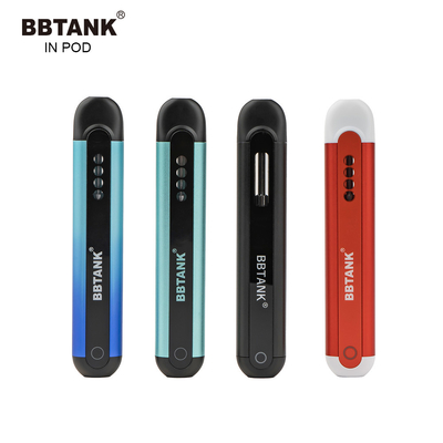 BBTANK 2 میلی لیتر قلم روغن ضخیم دستگاه یکبار مصرف لیل ویپ غلاف قابل شارژ IN POD نشان سفارشی دلتا 8 غلاف روغن قلم ویپ قلم CBD