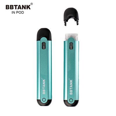 THC Vape یکبار مصرف BBTANK IN pod Recharge E-cig با ضخامت 350mah سیستم غلاف روغن دلتا 8 قلم ویپ قلم روغن CBD