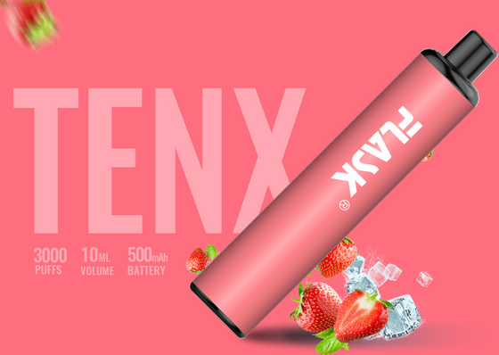 Mesh Coil 3000 Puffs 10ml قلم بخارساز طعم دار 3.7V باتری 1400mAh