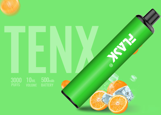 Mesh Coil 3000 Puffs 10ml قلم بخارساز طعم دار 3.7V باتری 1400mAh