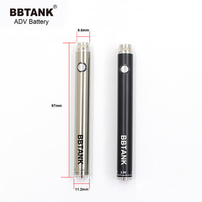 دکمه باتری 510 سیگ پیش گرمایش قابل شارژ ولتاژ قابل تنظیم باتری BBTANK ADV 510