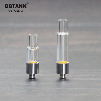 کارتریج فول شیشه ای اصلی کارخانه BBTANK 0.5ml 1.0 2.0 گرمی نخ 510 روغن ویسکوزیته با طیف وسیع مناسب