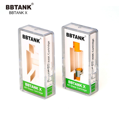 کارتریج فول شیشه ای اصلی کارخانه BBTANK 0.5ml 1.0 2.0 گرمی نخ 510 روغن ویسکوزیته با طیف وسیع مناسب