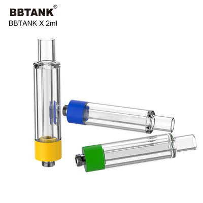 کارتریج فول شیشه ای اصلی کارخانه BBTANK 0.5ml 1.0 2.0 گرمی نخ 510 روغن ویسکوزیته با طیف وسیع مناسب