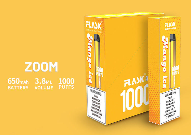 دستگاه های دفع ZOOM عملکرد پایدار Vapepen Germany ساخته شده از دهان کامپیوتر PC 650mah 3.8ml 1000puffs
